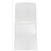 For tesla model Y 3 2021 center sticker wood Center Console Panel Grain Film Carbon Central Control Carbon fiber pattern White