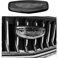 apply for Geely Car Fromt Emblem Monjaro Coolray Tugella AtlasPro Azkarra Okavango Starray Black Badge Decal Front Grill Sticker