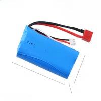 7.4V battery pack 18650 2S 15C 1500mAh for remote control batteries Toy model battery power Tools ship model toys With T plugs