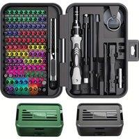 Mini Micro Magnetic Repair Tool Kits with Color-coded Identification,108 Magnetic Screwdriver