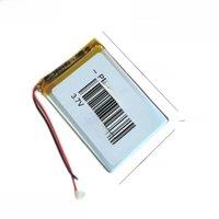 1-12pcs 3.7V 605070 Li polymer lithium battery 3000mAh flat universal battery DIY mobile power core LED Batteries Li-ion