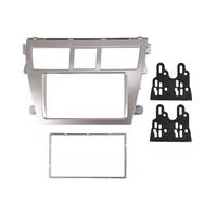 2 DIN Car Stereo Radio DVD Player Frame Fascia Panel Trim for Toyota Vios 2007-2012, Belta 2005-2008, Yaris Sedan 2006+
