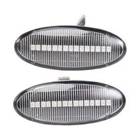 Car LED Dynamic Side Marker Signal Lamp Light Turn Lamp for Nissan Qashqai J10 X-Trail T31 Cube Juke Leaf Micra White