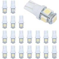 20Pcs Super White T10 Wedge 5-SMD 5050 LED Light Bulbs W5W 2825 158 192 168 194