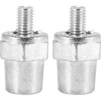One Pair Zinc Alloy Battery Side Terminal Charging Posts Fit 8mm Positive (+) or Negative (-) Battery Cable Terminals