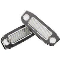 2PCS Car LED License Plate Light Super Bright Canbus for Volvo S80 XC90 S40 V60 XC60 S60 C70 V50 XC70 V70 White