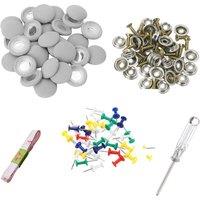 60Pcs Diy Roof Lining Repair Kit Fix Sagging Headliner Pin Buckle Screw No Glue for Truck/Car Screw Ceiling Repair Gray