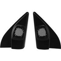 Car Door Panel Audio Horn Cover Tweeter Triple-Cornered Speaker Loudspeaker Cover Trim for Nissan March 2011