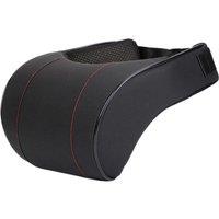 Universal Car Neck Pillow Memory Foam Pillows Neck Rest Seat Headrest Neck Support Adjustable Cushion Black
