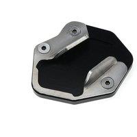 for TRIUMPH TIGER 800 XR / XCA / XRX / XRT 13-17 Kickstand Sidestand Support Plate Extension Enlarger Pad,Silver