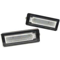 2Pcs Car LED License Plate Tag Lamp for Benz Smart Fortwo Coupe Convertible 450 451 W450 W453 LED License Plate Light