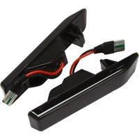 Car Dynamic Fender Turn Signal Led Light Side Marker Sequential Lamp for BMW X5 E53 2000-2005 E36 1997 Smoked Black