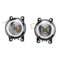 1Pair LED Fog Light Angel Eye Daytime Running Lights for Suzuki Jimny 2018 2019 2020 JB43 Jimny 1998-2017 White
