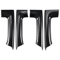 4pcs Car Stickers ABS Carbon Fiber Grain Interior Door Armrest Decoration Cover for Golf 6 MK6