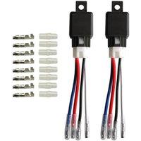 Relay Harness JD1912 Waterproof Car Relay with Cable 12V 40A 4Pin Automotive Relay Socket Harness for Truck Van Moto