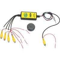 4To1 Car Panoramic 360 Camera Video Reversing Switch Box Car Blind Spot Camera Video Switch Box Wireless Remote Control