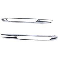 2Pcs Front Bumper Fog Light Grille Chrome Trim Molding Left Right for Mercedes Benz W212 09-12 2128851574 2128851674
