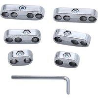 7mm 8mm Chrome Spark Plug Wire Separators Looms Dividers for ford Chevy 9723