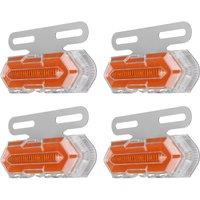 4Pcs 24V LED Car Side Marker Lights Turn Signal Lights Truck Side Lights Suitable for Trailer Trucks Lorries