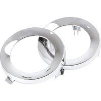 for Subaru Forester 2009-2013 Pair Front Chrome Fog Light Lamp Cover Cap Trim Ring 57731SC000