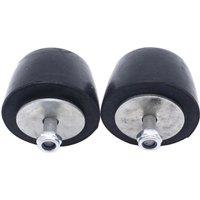 2Pcs Black Rubber Bumper Cushion Hood Bump Stop Replacement for Jeep Wrangler YJ JK 1987-2018