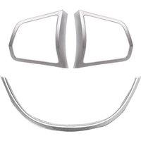 Fit for BMW F10 5 Series 525I 520I Car 2Pcs Left and Right Steering Wheel Button Cover Trim+1Pc U