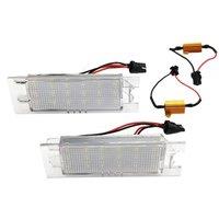 2Pcs Car LED License Plate Light for Vauxhall Opel Corsa C D Astra H J Insignia LED License Number Plate Light
