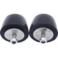 2Pcs Black Rubber Bumper Cushion Hood Bump Stop Replacement for Jeep Wrangler YJ JK 1987-2018