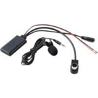 Car Bluetooth AUX Adapter Wireless Audio Phone Call Handsfree Microphone for Alpine KCA-121B AI-NET CDA-9857 CDA-9886