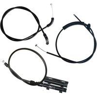 3PCS Engine Hood Release Cable Bowden Cable Kit for BMW E65 E66 7Er 51237197474