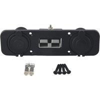 Flush Mount for Anderson Plug Socket Double USB Charger Socket Panel for Caravan Camper Boat Truck