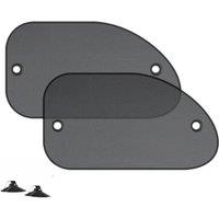 2Pcs Universal Size 25.59X14.96 Inch Car Sun Shade for Side Window with Suction Cups for Baby Kids and Pets