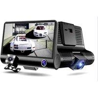 3 Cameras Lens 4.0 Inch Car DVR Camera Recorder FHD 1080P Night Vision Dash Cam Support Rearview Camera