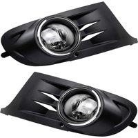 1 Pair Cear Lens Halogen Fog Lamps Driver Passenger Side Assembly for MK6 Golf/TDI Jetta Sportwagen