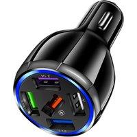 5 Ports USB Car Charger Quick Charge 3.0 Fast Car Lighter for Samsung Huawei Xiaomi iPhone Car