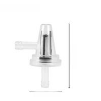 2x MOTORCYCLE SNOWMOBILE CLEAR INLINE GAS RIGHT ANGLE FUEL FILTER 1/4 6/7MM BIKE