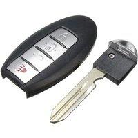 4 Buttons Remote Key Fob Case Shell Uncut Blade For NISSAN Altima Maxima 06-12
