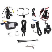 Motorcycle Camera Dash Cam, 2Inch IPS Screen 1080P+720P Dual AHD Bike Dashcam G-Sensor Parking Mode Driving Recorder Black