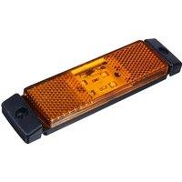 10 Pcs 10V-24V 4 LED Amber Truck Side Marker Lights Rear Position Lamps for Trailer Trucks Van Accessories