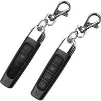 433MHZ Remote Control Garage Gate Door Opener Remote Control Duplicator Clone Cloning Code Car Key(2PCS)B