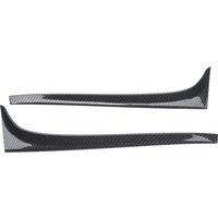 Carbon Fiber Rear Window Side Splitter Spoilers Wing for GOLF 7 MK7 GTD R 2014-2018 Car Styling