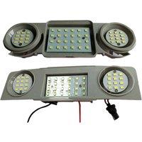 2Pcs Front+Rear Car Dome Roof Light Roof Reading Lamp For- Passat CC Golf 4 5 6 Plus Jetta 1K2