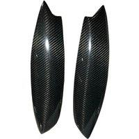 2Pcs/Lot Carbon Fiber Headlights Eyebrow Eyelids Chrome Trim Cover For GOLF MK5 R32 2005-2007