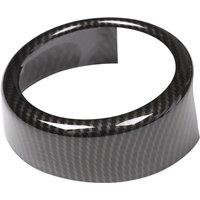 ABS Carbon Fiber Rear Grille Front Grill Logo Decor Ring Black Trimmed Frame Fits for Alfa Romeo Giulia 2017-2020