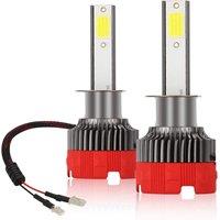 H1 LED Headlight Bulbs 6000K High Beam Low Beam 55W 8000K Lumens Fog Lamp Bright Waterproof DOB Kit
