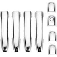 8Pcs Chrome Door Handle Cover Trim for MITSUBISHI TRITon L200 ML MN MQ 2005-2017 Cover Accessories Trim