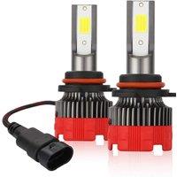 9006 LED Headlight Bulbs 6000K HB4 HI/Low Beam 55W 8000 Lumens Fog Lamp Bright Waterproof DOB Kit 2 Lamps 360 Rotation