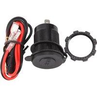 Quick Charge 3.0 Dual USB Car Charger 12V 36W USB Fast Charger with Switch for Boat Motorcycle Truck