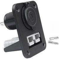 Flush Mount 50 Amp for Anderson Plug Mounting Bracket Panel Cover with Power Socket for Caravan