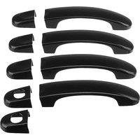 9Pcs Set ABS Chrome Door Handle Covers Trim for TRANSPORTER T5 T6 CADDY VAN 2003-2015 Gloss Black